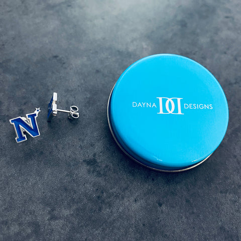 US Naval Academy Stud Earrings - Enamel