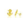 United States Naval Academy Stud Earrings - Gold