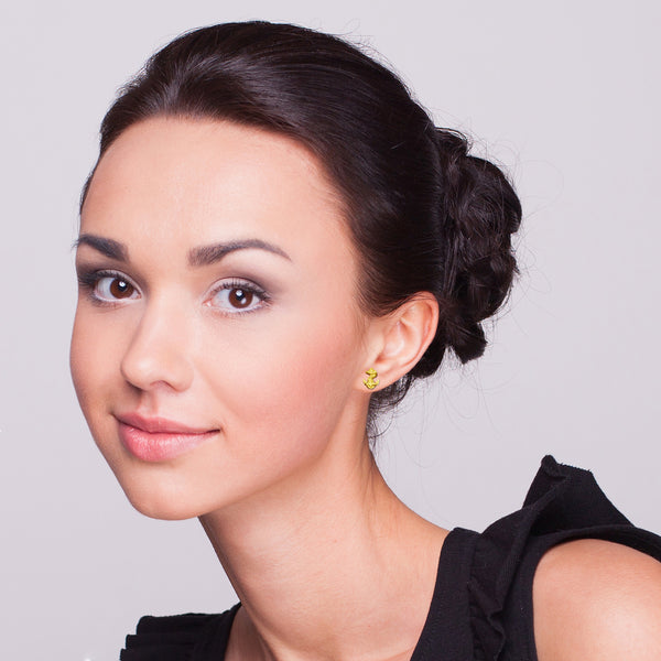 United States Naval Academy Stud Earrings - Gold