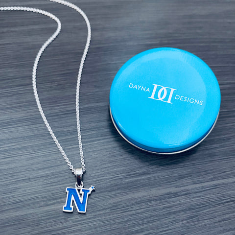 US Naval Academy Pendant Necklace - Enamel