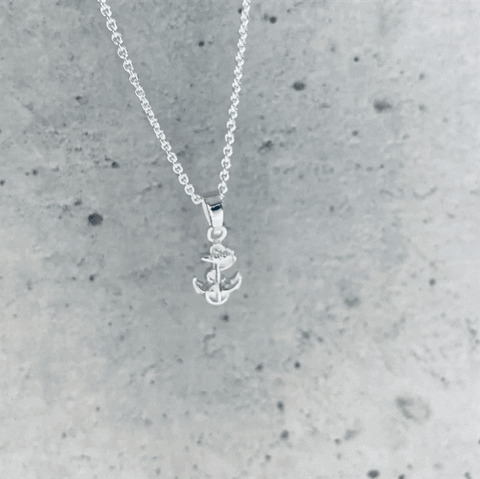US Naval Academy Pendant Necklace - Silver
