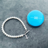 US Naval Academy Pearl Bracelet - Silver