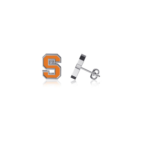 Syracuse Orange Post Earrings - Enamel