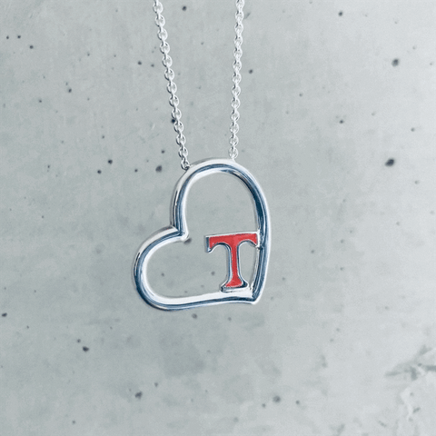 University of Tennessee Heart Pendant Necklace - Enamel