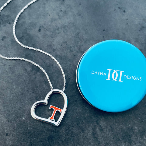 University of Tennessee Heart Pendant Necklace - Enamel