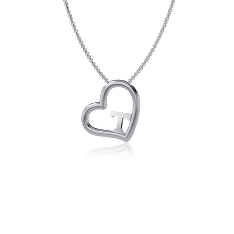 University of Tennessee Heart Pendant Necklace - Silver