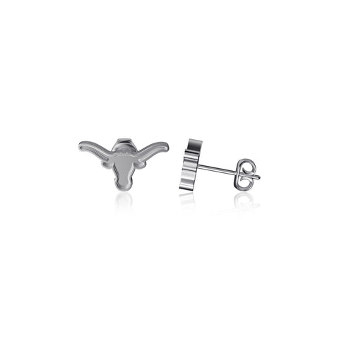 Texas Longhorns Post Earrings - Silver