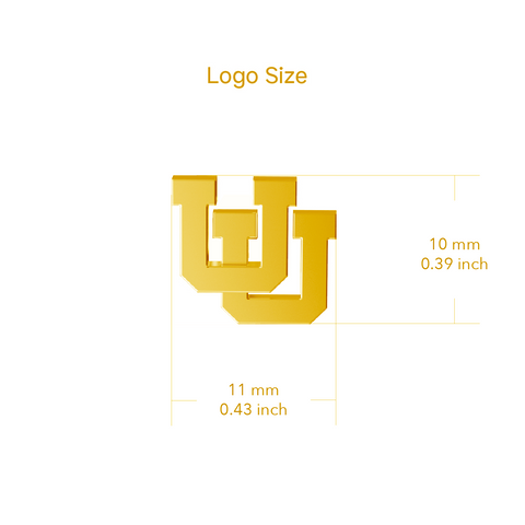 Utah Utes Pendant Necklace - Gold Plated