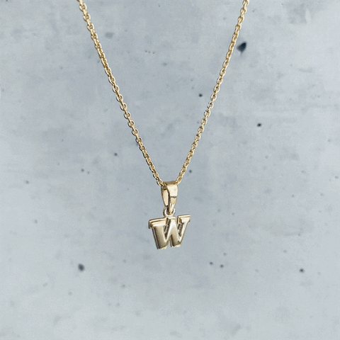 Washington Huskies Pendant Necklace - Gold Plated