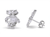 University of Wisconsin Stud Earrings - Silver