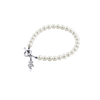 University of Wisconsin Pearl Bracelet - Silver