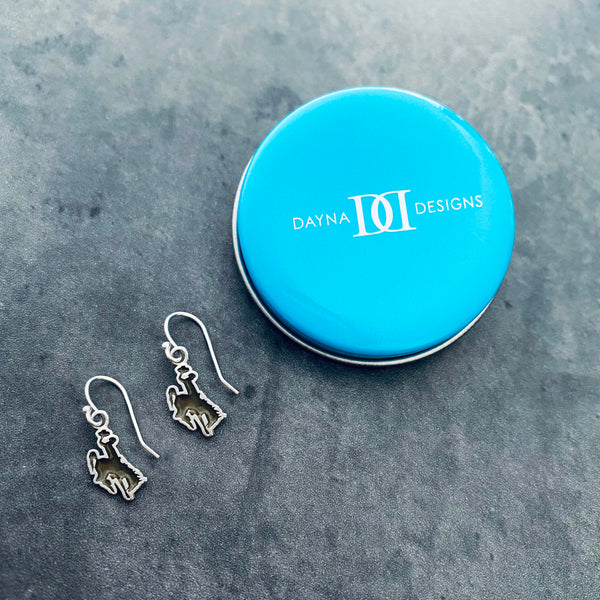 University of Wyoming Dangle Earrings - Enamel
