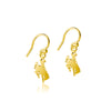 University of Wyoming Dangle Earrings - Gold