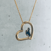 University of Wyoming Gold Heart Necklace