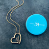 University of Wyoming Gold Heart Necklace