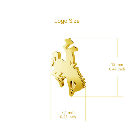 University of Wyoming Pendant Necklace - Gold