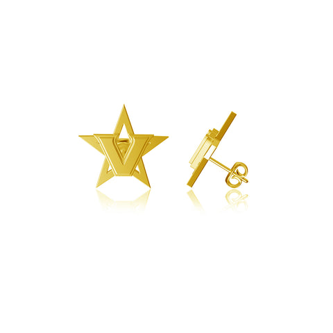 Vanderbilt Commodores Post Earrings - Gold Plated