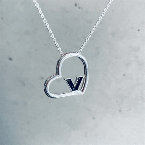 Vanderbilt Commodores Heart Pendant Necklace - Enamel