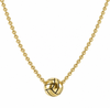 Volleyball Pendant Necklace - Gold