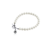 Volleyball Pearl Bracelet - Silver