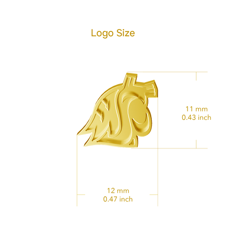 Washington State Cougars Pendant Necklace - Gold