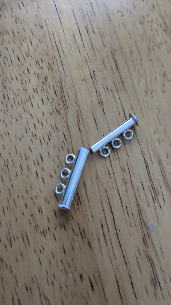 Sterling Silver Slide Clasp for Jewelry Making