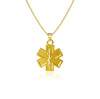 EMT Paramedic Pendant Necklace - Gold Plated
