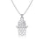 Basketball Hoop Pendant Necklace - Silver
