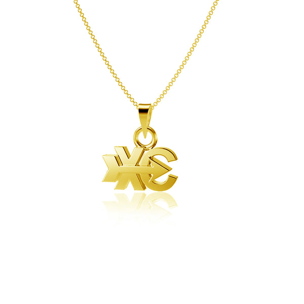 Cross Country Pendant Necklace - Gold