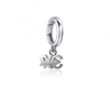 Cross Country Bracelet Charm - Silver