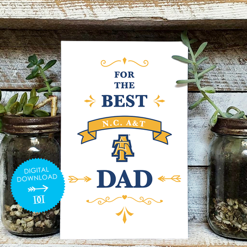 North Carolina A&T Aggies Dad Card - Digital Download