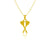 Crew Rowing Pendant Necklace - Gold Plated
