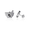 Pharmacy Stud Earrings - Silver