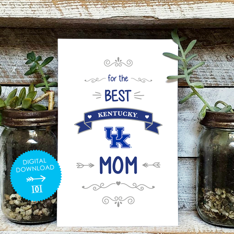 University of Kentucky Mom Card - Digital Download