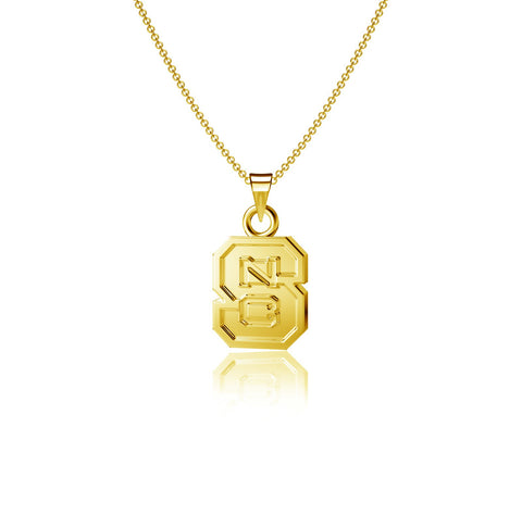 NC State University Pendant Necklace - Gold Plated