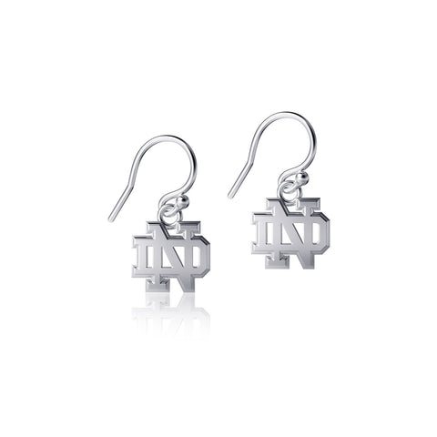 University of Notre Dame Dangle Earrings - Silver