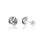 Volleyball Post Earrings - Silver