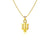 Indiana University Pendant Necklace - Gold Plated