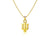 Indiana University Pendant Necklace - Gold