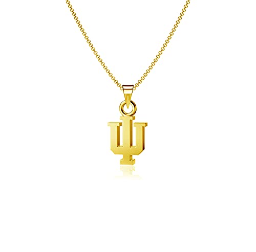 Indiana University Pendant Necklace - Gold
