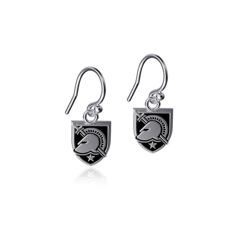 US Military Academy Black Knights Dangle Earrings - Enamel