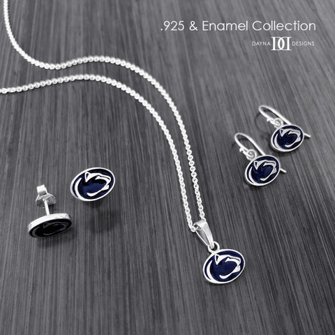 Penn State University Post Earrings - Enamel