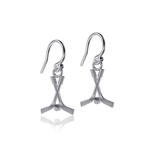 Hockey Dangle Earrings