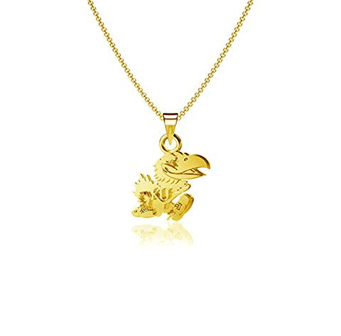 University of Kansas Pendant Necklace - Gold Plated