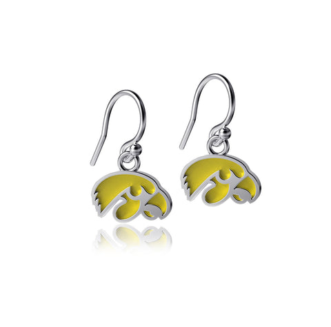 University of Iowa Dangle Earrings - Enamel