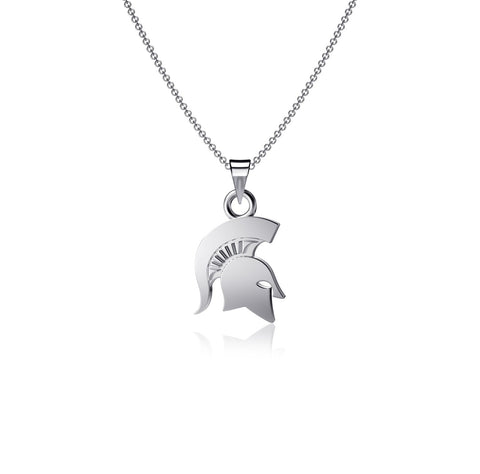 Michigan State University Pendant Necklace - Silver