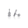 Guitar Stud Earrings - Silver