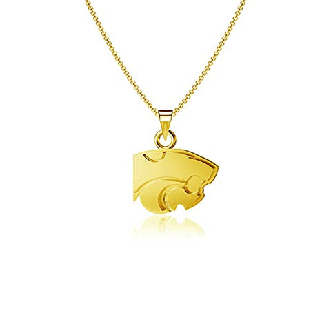 Kansas State University Pendant Necklace - Gold Plated