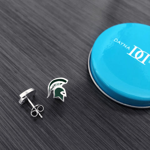 Michigan State University Post Earrings - Enamel