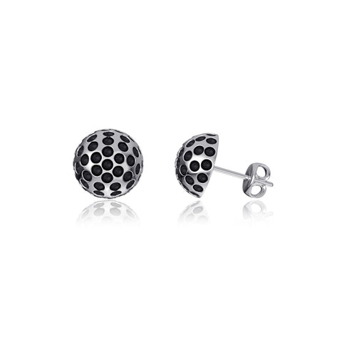 Golf Ball Post Earrings